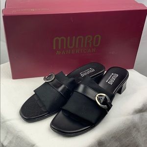 Munro Irene Black Stretch slip on shoe